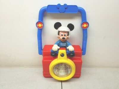 Vintage Arco Mickey Mouse Battery Powered Lantern With Green And Red Lenses 