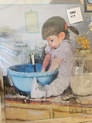 Janlynn Embellished Counted Cross Stitch Kit Unopened Cookies for Daddy Sewing