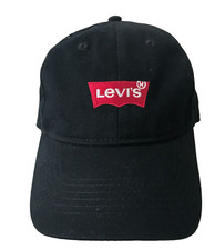 Levis Youth Kids Black Logo Strap back Adjustable Baseball Ball Cap