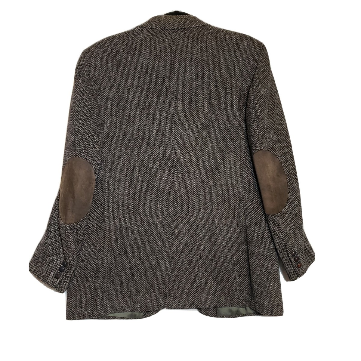 VTG Harris Tweed Sport Coat Mens 42 100% Scottish Wool Gray