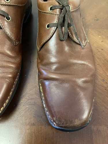 COLE HAAN Cordovan Brown Lace Up US 10.5M Soft Soles & Leather - Picture 7 of 8