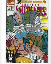 NEW MUTANTS #97 (1991) - Rob Liefeld Art! VF/VF+ Wolverine Cable Cover! MARVEL.