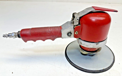 Central Pneumatic Style 6'' Dual Action Orbital Red Air Sander Tool