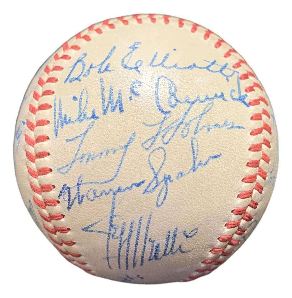 1948 Boston Braves Signed Baseball ONL Ball NL Champs Billy Southworth PSA/DNA - Image 3 of 4