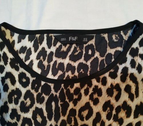 Leopard print top size 14 - Picture 2 of 2