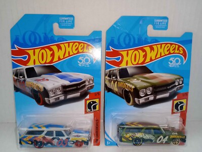 Hot Wheels HW Daredevils '70 Chevelle SS Wagon Lot Of 2