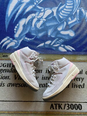 Nike Air Jordan 2 Retro Summit White Soft Pink Size Women's 7 Off White Chicago