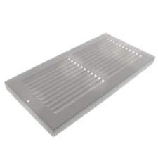 Hart & Cooley 14" x 8" (Wall Opening) White Baseboard Return Air Grille 016431