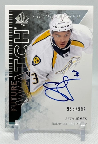 2013-14 UD SP Authentic Future Watch Auto /999 Rookie RC Seth Jones
