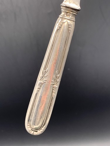Pair of Minerva Silver Handle Cheese Knives c. 1900 - Picture 8 of 14