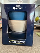 Kit Aperitivo Set 3 Ciotole in Ceramica Firmate Corona -Birra Corona ceramica