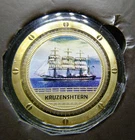 Kruzenshtern - Famous Ships of the World Coin Gold Plated 24k Gold Plated