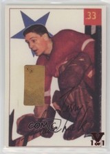 2001-02 ITG Parkhurst Vintage Memorabilia Vault Ruby 1/1 Terry Sawchuk HOF f0l