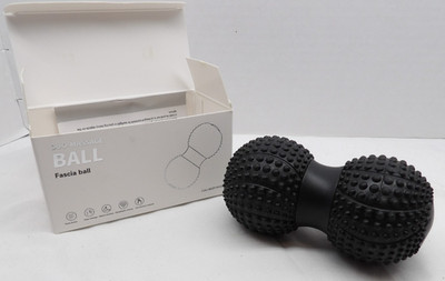 Duo-Massage Ball - Deep Tissue Massage for Fascia, Neck, Hips, and Back - BLACK