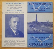 SCYTHIA (Cunard) 1934 BROCHURE