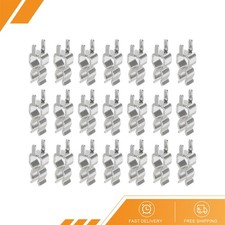30Pack Fuse Clips for 3.6x10mm Glass Ceramic Tube Holder Clamps Silver