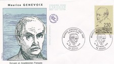 FRANCE 1990 FDC MAURICE GENEVOIX YT 2671