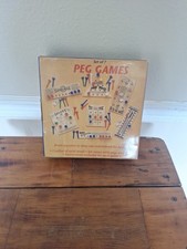 Peg Games Set Of 7 Wooden Games In Original Package