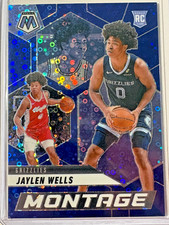 Jaylen Wells 2024-25 Panini Mosaic Montage Fast Break Blue #20 (RC) 82/85