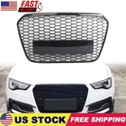 Front Radiator Grill Upper Grille Black For 2012-2015 Audi A6 S6 C7 RS6 Style