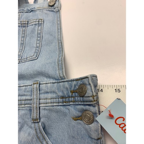 Girls' Jean Denim Shortalls Medium Rompers, Light Wash Blue Cat & Jack NWT - Picture 6 of 8