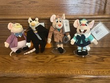 Vintage Disney Bean Bag Plush - Set Of 4 The Great Mouse Detective 6-9  Basil Dr