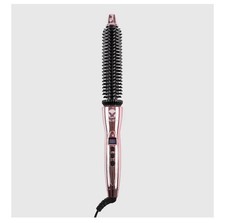 CALISTA Perfecter Heated Round Brush, Short Curly Hair, 0.75", Rose Gold