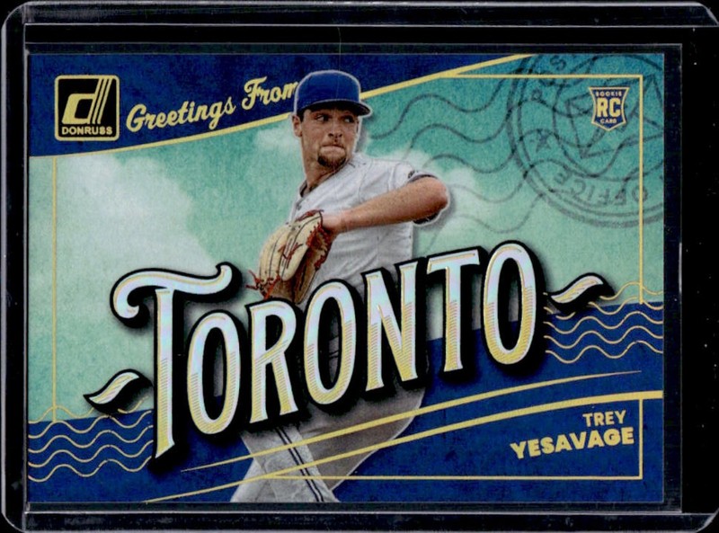 2026 Panini Donruss Trey Yesavage Greetings From RC Rookie #9 Blue Jays