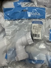 32mm Compression Elbow Waste Pipe 90 Elbow [10 Pack]