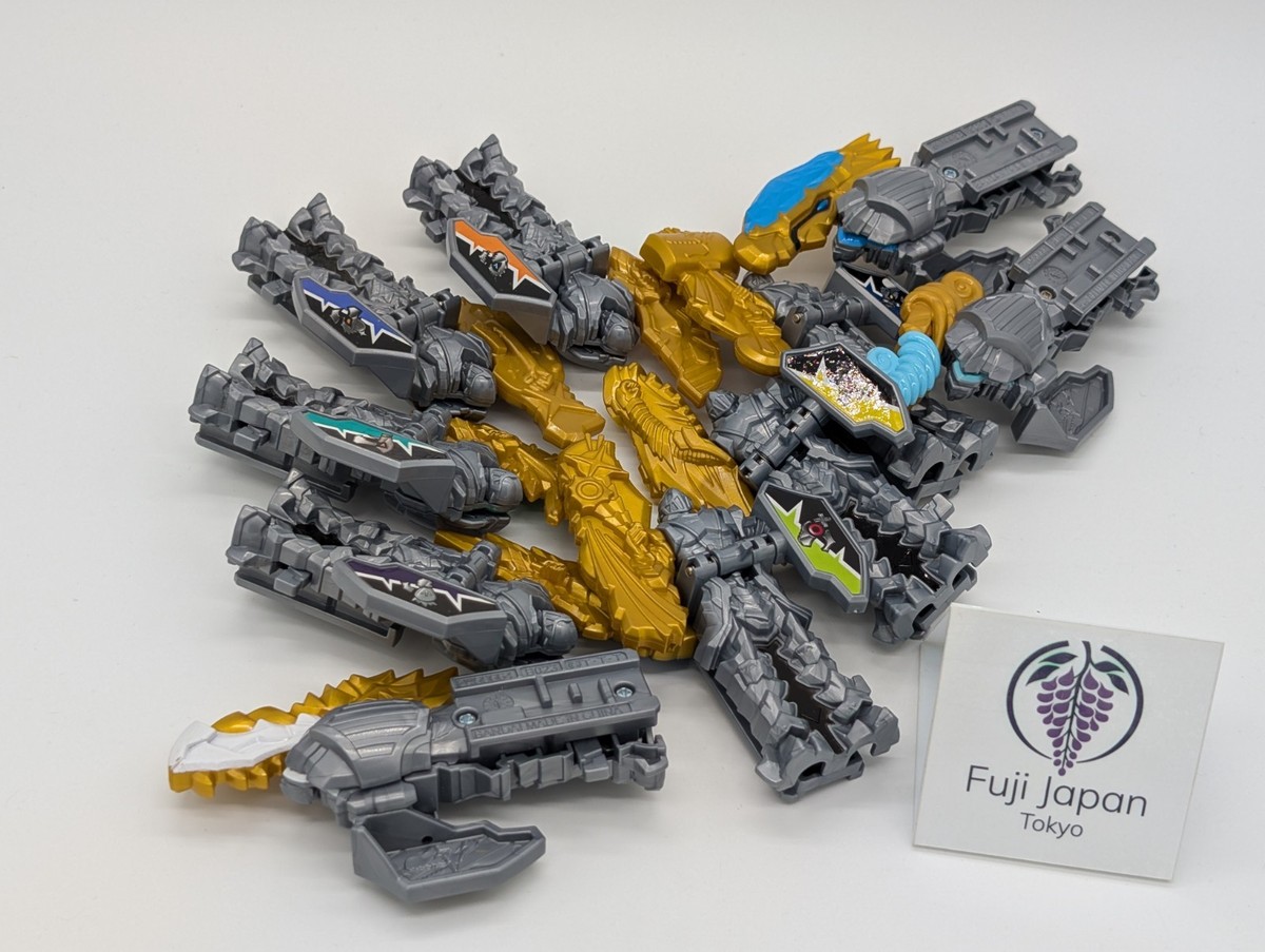 Power Rangers Dino Fury Ryusoulger DX Ryusoul Key 10pc Set Bandai