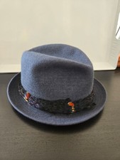 Dobbs Game Bird Fedora with feather trim - Size 7