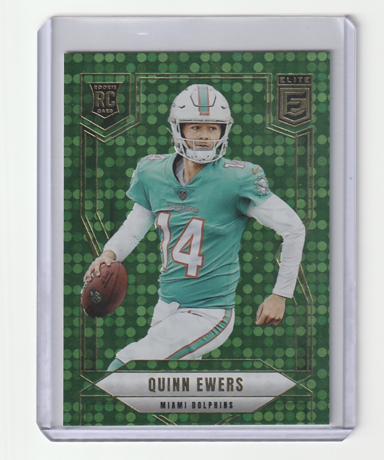2025 Panini Donruss Elite - Rookies Quinn Ewers #116 Green Disco (RC)