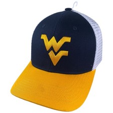 West Virginia Mountaineers Hat Cap Blue Gold ...