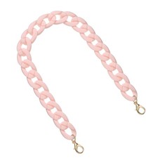 Acrylic Purse Strap, 17.7" Bag Chain for Handbags Handle, Light Pink