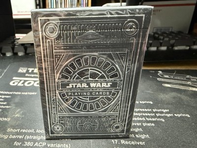 Star Wars Dark Side Black Playing Cards Poker Size Deck USPCC Custom New Sealed