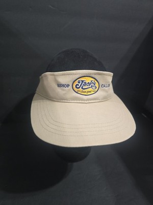 Jack s Fast Food Restaurant Hamburgers Employee Black Visor Hat Adjustable Jacks