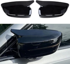 Pair For BMW G20 G21 G22 G30 G31 G11 G14 G15 Gloss Black Side Mirror Cover Caps
