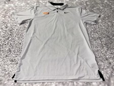 Tennessee Vols Polo Shirt Mens Small Gray  Nike Volunteers Performance TN