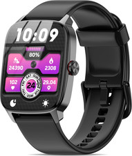 Smartwatch with Bluetooth Call  Voice Assistant, 1.85" HD Display Activity Trac