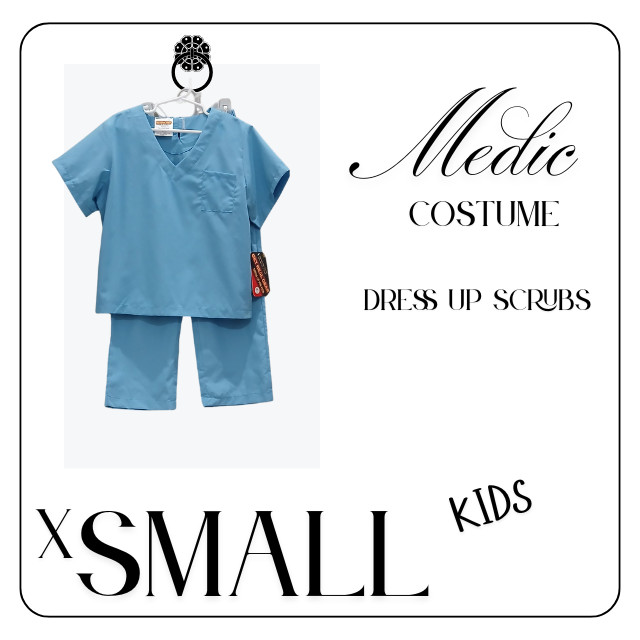 Kids Xsmall 4/6 Blue Get Real Gear Medic Dress Up 2 Piece