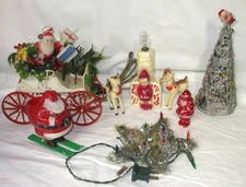 Lot  Christmas Ornaments, decor, topper, lamp etc.