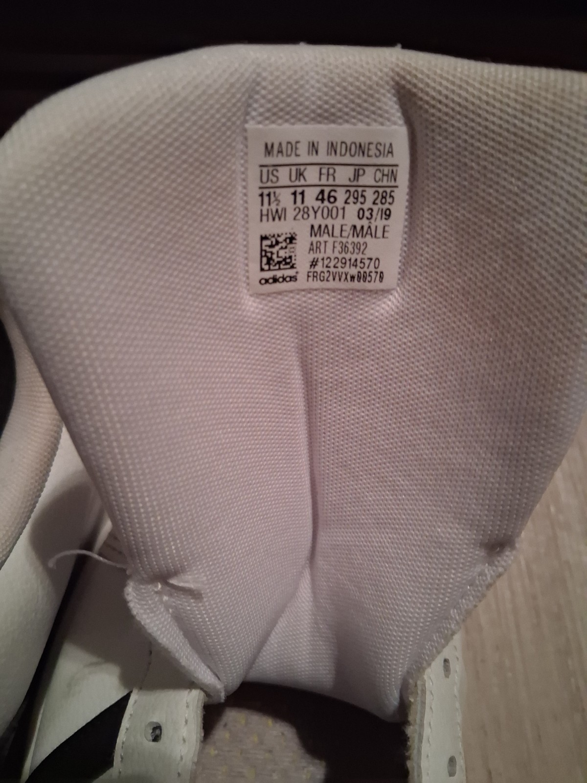 adidas Grand Court Cloud White/Core Black Cushioned Athletic Sneakers F36392 Men thumbnail 2