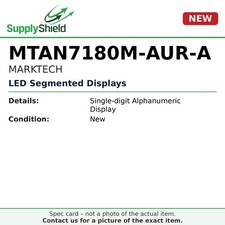 MTAN7180M-AUR-A MARKTECH Single-digit Alphanumeric Display (8/PK)