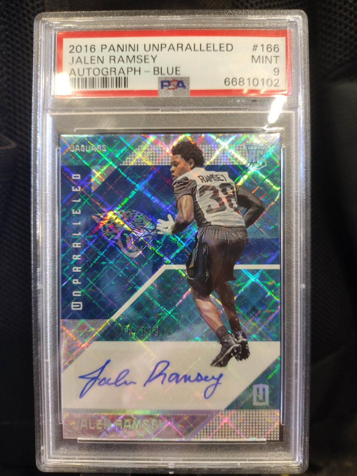 Jalen Ramsey Panini Unparalleled #166 Autograph-Blue