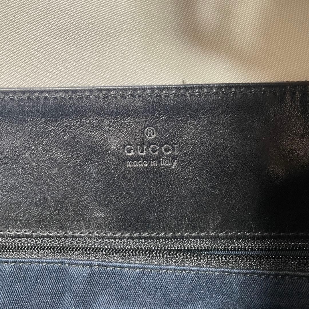 Gucci GG Canvas Tote Bag Black Leather Trim Excellent Condition thumbnail 9