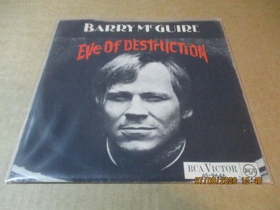 (56)  7'' Single - Vinyl - Barry Mc Guire - Eve of Destruction