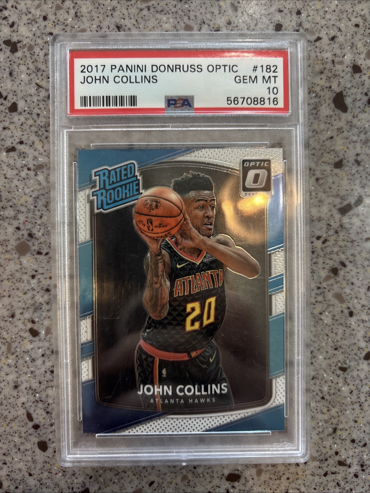 2017-18 Panini Donruss Optic - Rated Rookie John Collins #182 (RC)