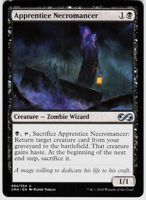 MTG - Apprentice Necromancer/Geisterbeschwörer-Lehrling - UMA - EN - GD