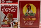 Coca Cola & Sun Maid Playing Cards Set Vintage Advertising Decks Sealed