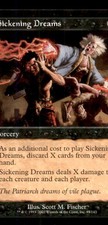 Sickening Dreams LP Light Play Torment MTG [8845]